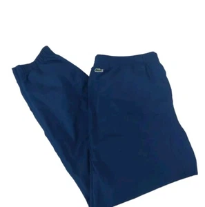 Pantalones deportivos de colección Lacoste para hombre talla 7 2XL forrados azules cintura elástica - Imagen 1 de 18