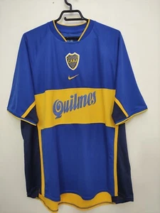 Boca Juniors 2001 2002 Home Shirt Nike Jersey Vintage Football Camiseta Soccer - Picture 1 of 8