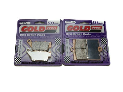 Goldfren S33 Brake Pads Front & Rear For Ktm SMC 660 Supermoto 2003-2004 - Image 1 of 3