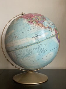 VINTAGE REPLOGLE WORLD NATION SERIES Raised Globe by Leroy M. Tolman, 12" dia. - Picture 1 of 11