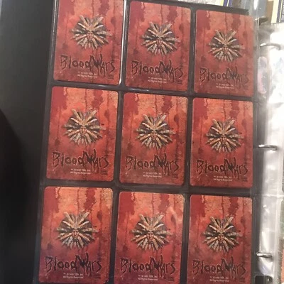 297 Plus Blood  Wars Cards  In Jackets & Binder. ( Q ) - Image 1 of 4