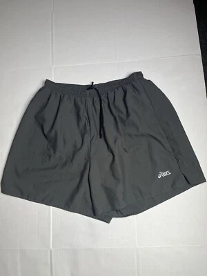 Pantalones Cortos para Correr XLarge Vintage Asics Para Hombres Negros Hechos en EE. UU. Foto 1 de 4