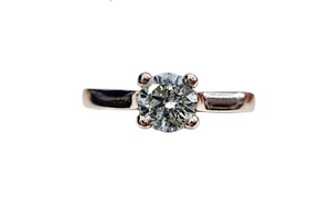 0.65 Ct Diamond Solitaire Engagement Ring made in 14-Karat Rose Gold - Picture 1 of 6