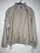 Ping Collection Men's Full Zip Golf Jacket Tan Beige Sz Med M Rain Removable Slv