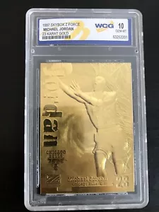 Michael Jordan 1997 Skybox Z Force ""LIMITIERT BEST ON EBAY/3144" 23k Gold EDELSTEIN - Bild 1 von 3