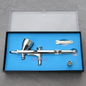 New PRO Dual-Action Airbrush Gravity-Feed / 0.2mm Nozzle / 9cc Fluid Cup / Kit - Picture 1 of 3