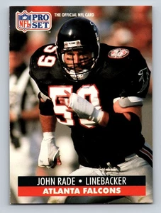 1990 Pro Set - John Rade #438 Atlanta Falcons - Picture 1 of 2