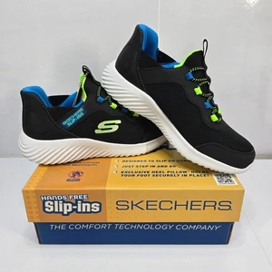 Skechers Boys' Burst Sneakers Color: blue/multi / Boys Trainers / UK Size 2 - Picture 1 of 7