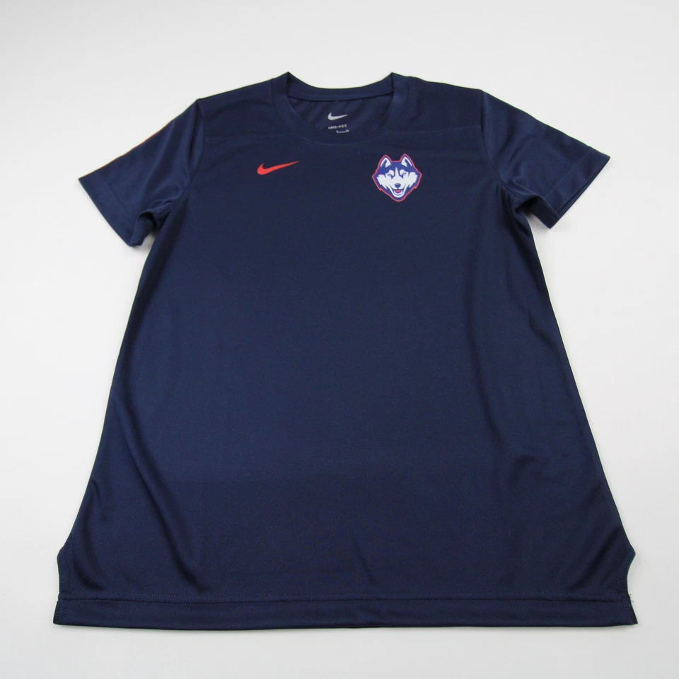 UConn Huskies Nike Dri-Fit Short Sleeve Shirt Women's Navy New