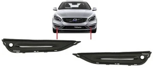 PAIR LEFT+RIGHT FRONT BUMPER LOWER GRILLES FITS FOR VOLVO V60 / S60 2013-2017 - Picture 1 of 11