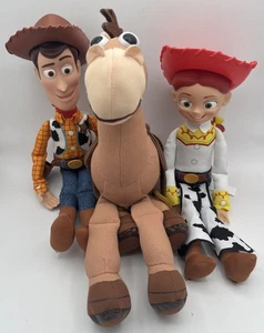Disney Pixar Thinkway Spielzeug Bauch drücken sprechen Woody, Bullseye & Jesse - Bild 1 von 21