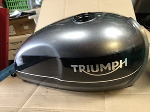 Genuine Triumph Speed Twin 1200 Petrol Tank Fuel Tank 2019 -2022 Grey - Picture 1 of 16