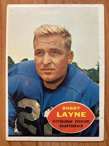 Pittsburgh Steelers: 1960 Topps Fútbol #93 Bobby Layne - En muy buen estado-excelente - Imagen 1 de 1