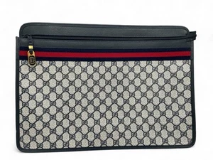 Vintage Gucci Supreme Web Portfolio / Laptop Sleeve/ Large Clutch Bag - Picture 1 of 9