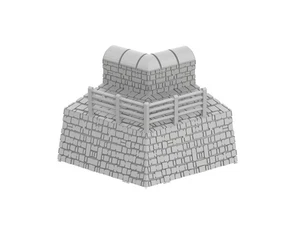 Mole Inner Angle - WWII03 3D PRINTED Wargame Terrain Bolt Action - Foto 1 di 5