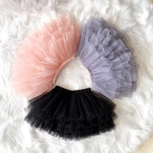 Kids Girls 6 layer tulle Ballet Tutu Princess Cute Toddler Holiday Party Skirt - Picture 1 of 28