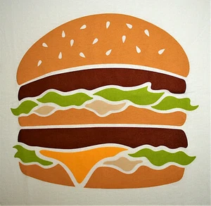 McDonalds Restaurants Big Mac Hamburger White T-Shirt New NOS Sz 2XL - Picture 1 of 3