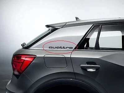 AUDI Q2 Quattro C Blade Film Set Self Adhesive  Brilliant Black GENUINE - Image 1 of 4