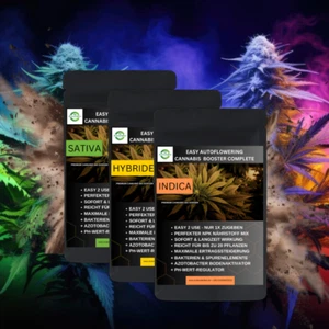 Cannabis Dünger - EASY AUTOFLOWERING CANNABIS BOOSTER COMPLETE MIX PACK 3x100g - Bild 1 von 9