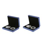 Fancy   Holder Display for 38mm 40mm Commemorative Coins Box Blue