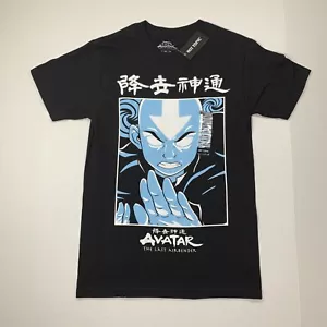 Avatar: The Last Airbender Blue & White Aang Portrait T-Shirt XS NEW /w Tags - Picture 1 of 12