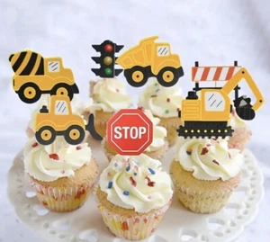 Tortendeko Topper Auto Kinder Kuchendeko Cake 7tlg-Set - Bild 1 von 2
