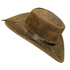 SHAMROCK Leather Cowboy Hat for Men Women Lightweight Handcrafted Western Hat