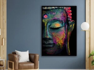 Buddha meditation Canvas Wall Art Canvas Art Buddhist spiritual yoga Decor - Picture 1 of 5