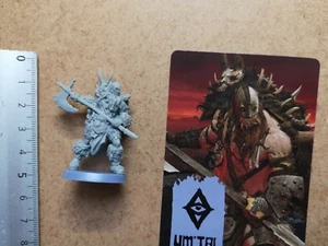 UM'TAL WARRIOR MINIATURE + CARD / BARBARIAN / HATE BOARD GAME CMON G48 - Imagen 1 de 1