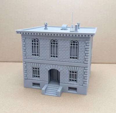 HO Scale Police Station Building 3d Printed Model Kit - Image 1 of 4
