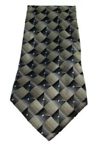 Corbata Arrow Hombre 58" Multicolor Diamantes? ¿Cuadrados? Silk Career - Imagen 1 de 3