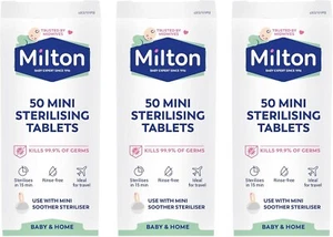 Milton Mini Kaltwasser Sterilisationstabletten sterilisiert in 15 Minuten 150 Tabletten - Bild 1 von 4