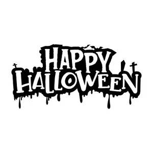 Calcomanía autoadhesiva de calabaza Happy Halloween vinilo ventana pared coche decoraciones - Imagen 1 de 7