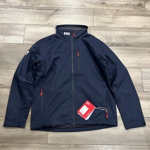 Men's Coats & Outerwear Helly Hansen Crew Jacket 2.0 Size Large Navy - Picture 1 of 6