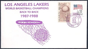 NBA FDC Los Angeles Lakers Champions 87 - 88 Cubierta 21 de junio de 1988 - Imagen 1 de 1