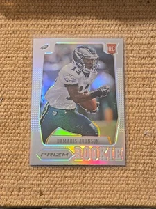 2012 Panini Prizm Damaris Johnson Silver Holo RC #247 Philadelphia Eagles  - Picture 1 of 2