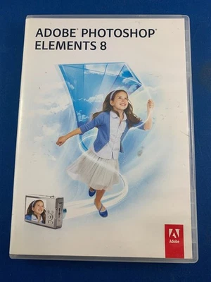 Adobe Photoshop Elements 8 (PC, 2009) with serial number - image 1 of 2