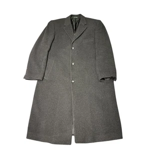 Lauren Ralph Lauren Men's Charcoal Wool Cashmere Blend Overcoat Topcoat Size 42R - Picture 1 of 13