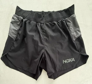 Hoka One One Women’s Small Black Gray Running Rabbit Shorts Lined 27” Waist - Picture 1 of 11