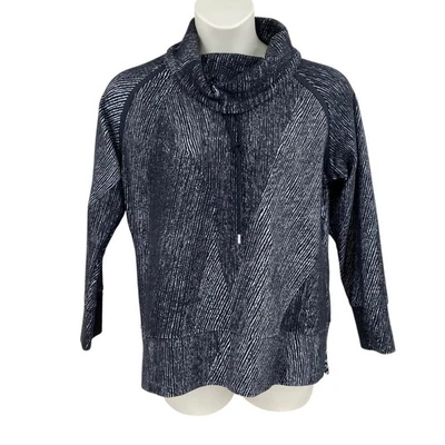 Suéter Pullover Mujer Negro Blanco *Talla 1X Capucha Escote Manga Larga Raglán Foto 1 de 4