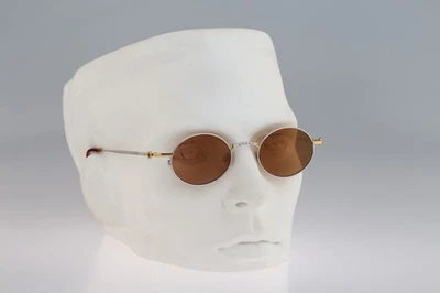 Contro Verse 3860 123 27, Gafas de sol redondas pequeñas vintage años 90 oro y plata Foto 1 de 4