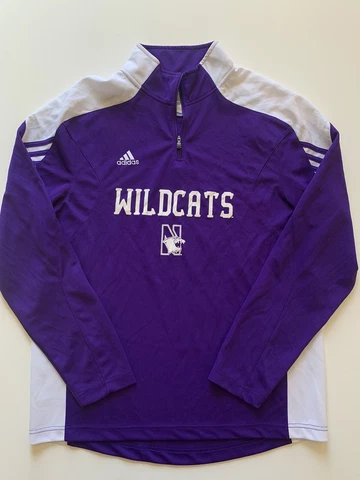 Adidas Scorch Northwestern Wildcats Sweatshirt Mens Medium Purple Pullover NCAA Cover