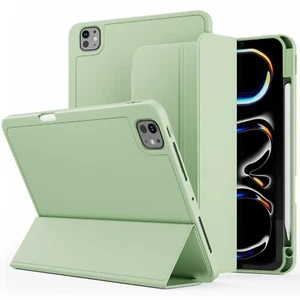 iPad Air 6 11” 2024 Case Trifold Stand Smart Cover Pencil Holder TPU Green - Picture 1 of 1