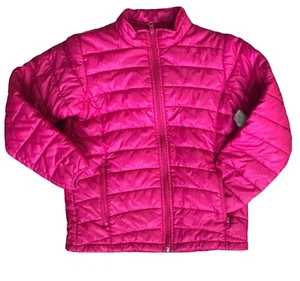 POLAR EDGE Mädchen Größe Large gefütterte Jacke fuchsia hot pink Reißverschluss gesteppt - Bild 1 von 10