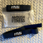 Ambush Fitness Strength Lifting Wrist Straps Bodybuilding Black (Brand New)