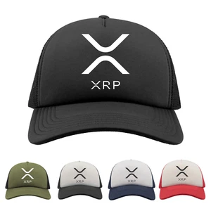 Ripple XRP Trucker Cap Baseball Hat Army Investor HODL Gift Investing Apparel - Picture 1 of 8