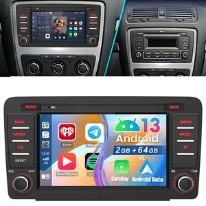 Android13 Autoradio Für Skoda Octavia II 1Z3 1Z5 2+64GB CarPlay GPS Navi SWC USB - Bild 1 von 12