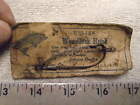 Antique Vintage Weller Weedless Hook still attached orignal card