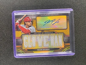 2024 Topps Triple Threads Nolan Arenado "Glove Man" Gold Relic Auto Cardinals /9 - Picture 1 of 8