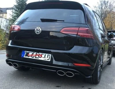 Sportauspuff Endschalldämpfer für VW Golf 7 Facelift 2017-2020 Rohre 120x80mm - Bild 1 von 4